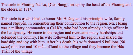 Cao Bang Stele text